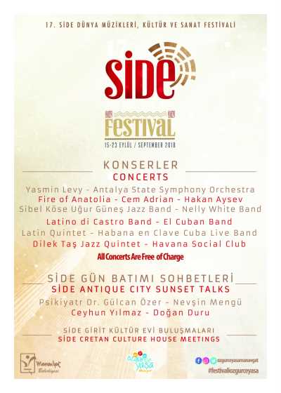 17. Side Dünya Müzikleri, Kültür ve Sanat Festivali